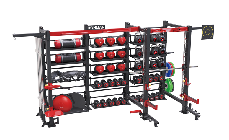 IRCR1702B multi-function fitness rack combination 2 (display rack + Smith machine)